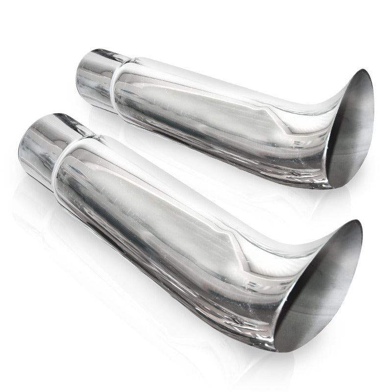Stainless Works Elf Ear Exhaust Tips 2 1/4in Body 2 1/4in ID Inlet-thumbmail-1