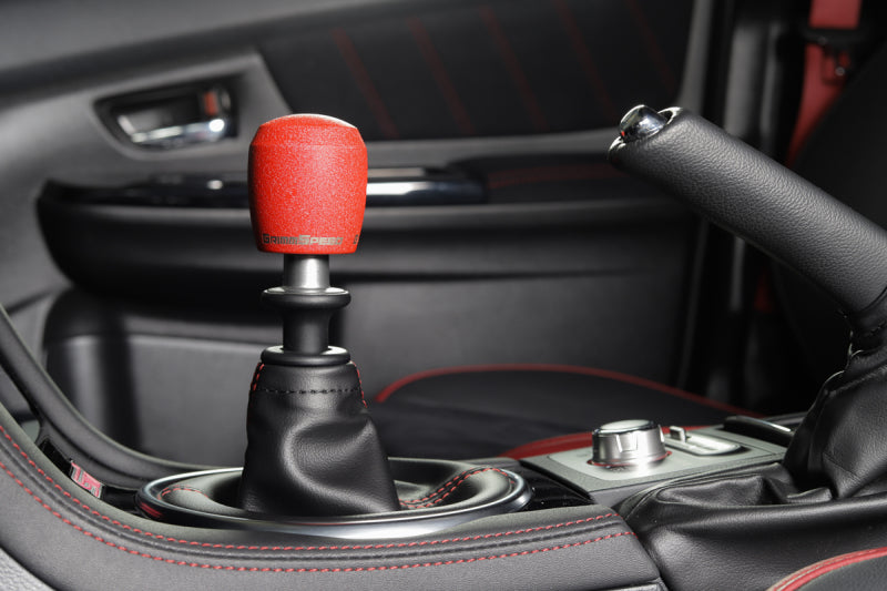GrimmSpeed Stubby Shift Knob Stainless Steel Red - M12x1.25-thumbmail-8