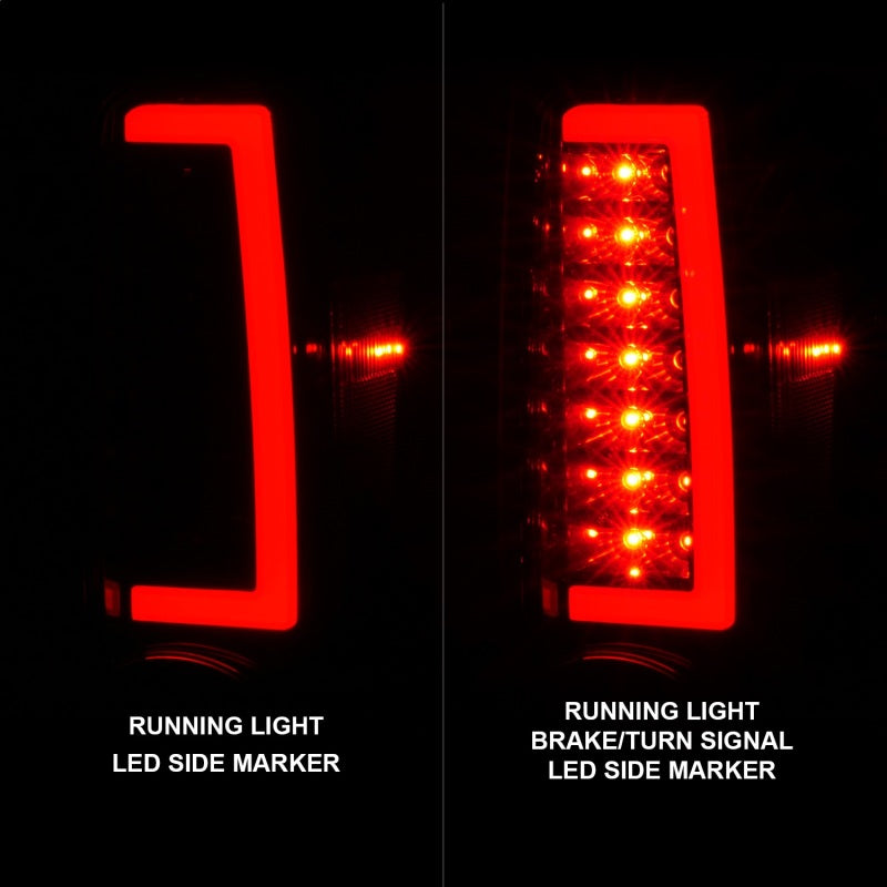 ANZO 2004-2012 Chevrolet Colorado/ GMC Canyon LED Tail Lights w/ Light Bar Black Housing-thumbmail-11