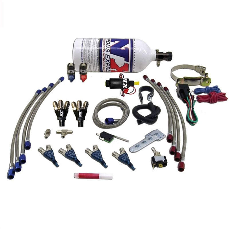 Nitrous Express 4 Cyl Piranha Nitrous Kit w/2.5lb Bottle-thumbmail-2