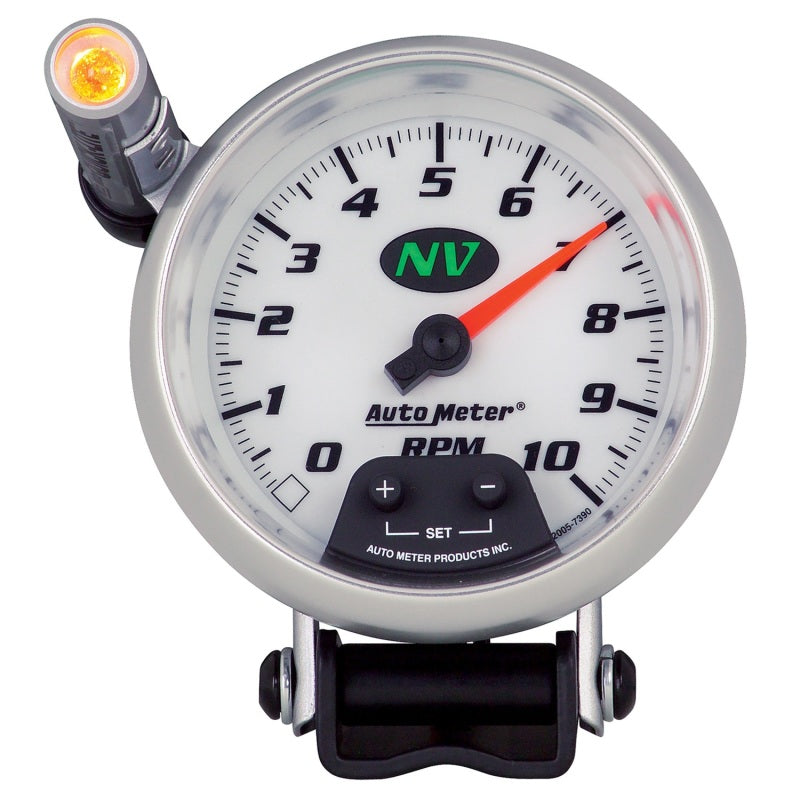 Autometer Quick Lite 3 3/4in 10k RPM Pedestal Tachometer w/ ext.-thumbmail-1