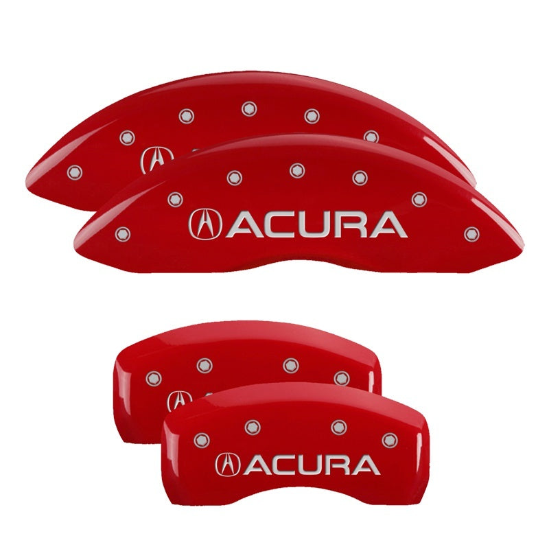 MGP 4 Caliper Covers Engraved Front & Rear MGP Red finish silver ch-thumbmail-3