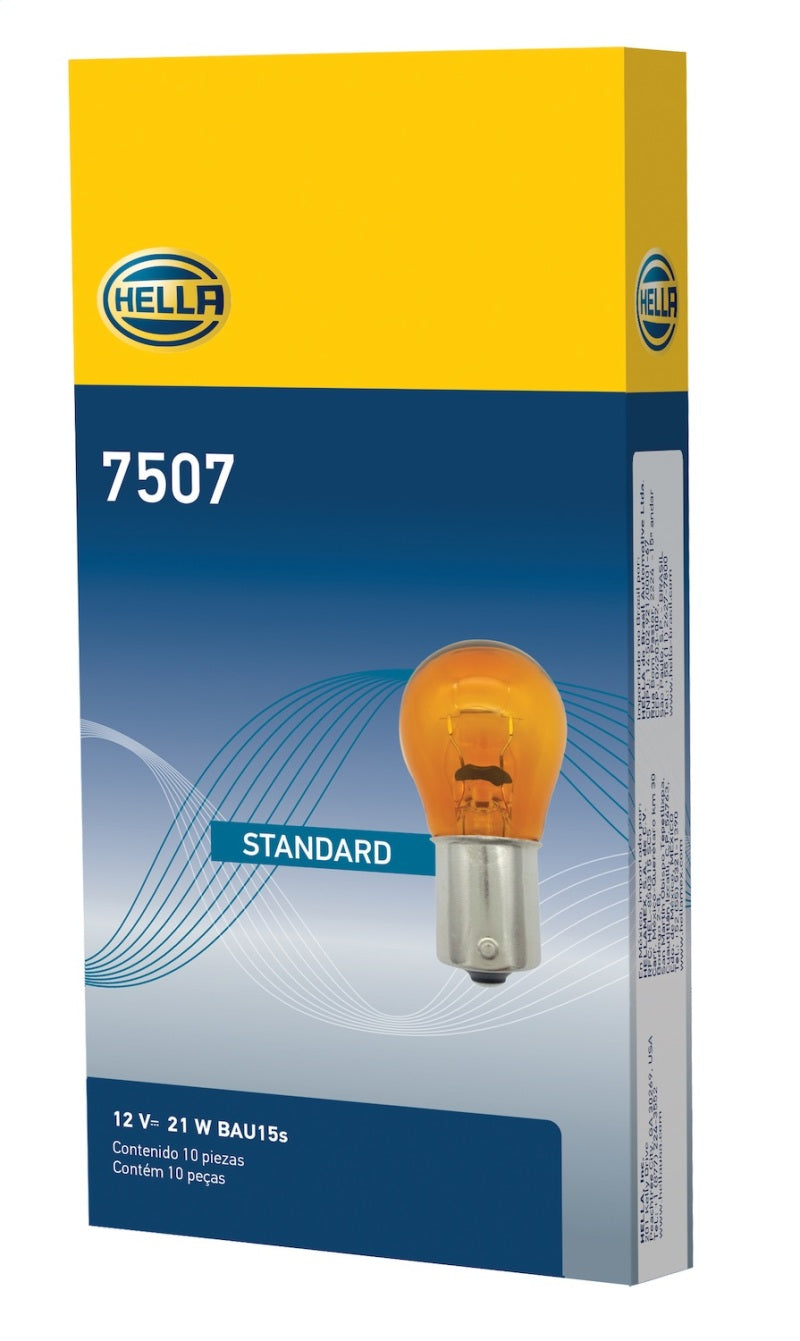Hella Bulb 7507 12V 21W BAU15s S8 AMBER-thumbmail-6
