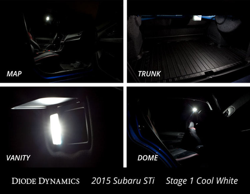 Diode Dynamics 15-19 Subaru WRX Interior Light Kit Stage 1 - Blue-thumbmail-5