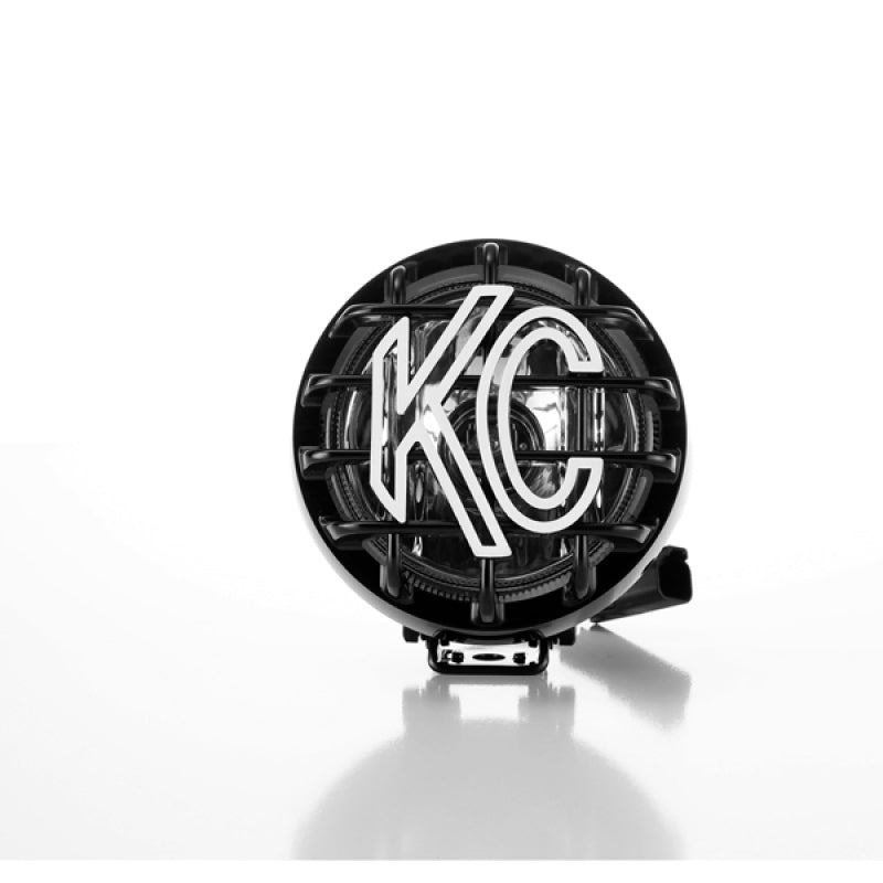 KC HiLiTES Rally 400 4in. Round Halogen Light 55w Spread Beam (Single) - Black-thumbmail-4