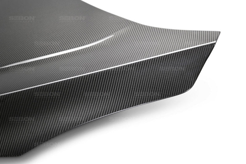 Seibon 2016-2017 Honda Civic Coupe/Sedan/Hatchback OEM Style Carbon Fiber Hood-thumbmail-5