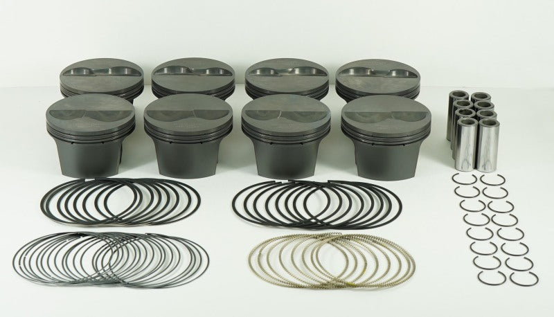 Mahle MS Piston Set SBC 358ci 4.030in Bore 3.5in Stroke 5.7in Rod .927 Pin -8cc 12.0 CR Set of 8-thumbmail-2