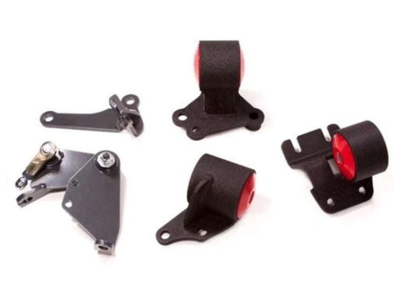 Innovative 90-93 Integra B-Series Black Steel Mounts 95A Bushings (Cable to Hydro Conversion)-thumbmail-1