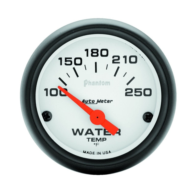 Autometer Phantom 52mm 100-250 Deg F Electronic Water Temp Gauge-thumbmail-1