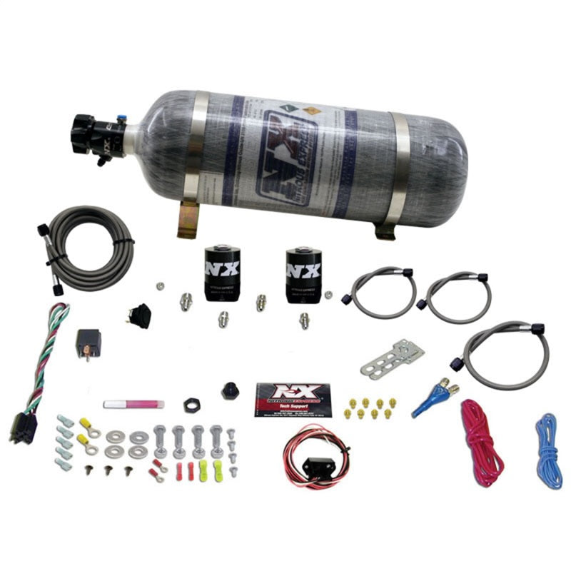 Nitrous Express 10-15 Chevrolet Camaro (5th Gen) Single Nozzle Nitrous Kit (35-150HP) w/Comp Bottle-thumbmail-2