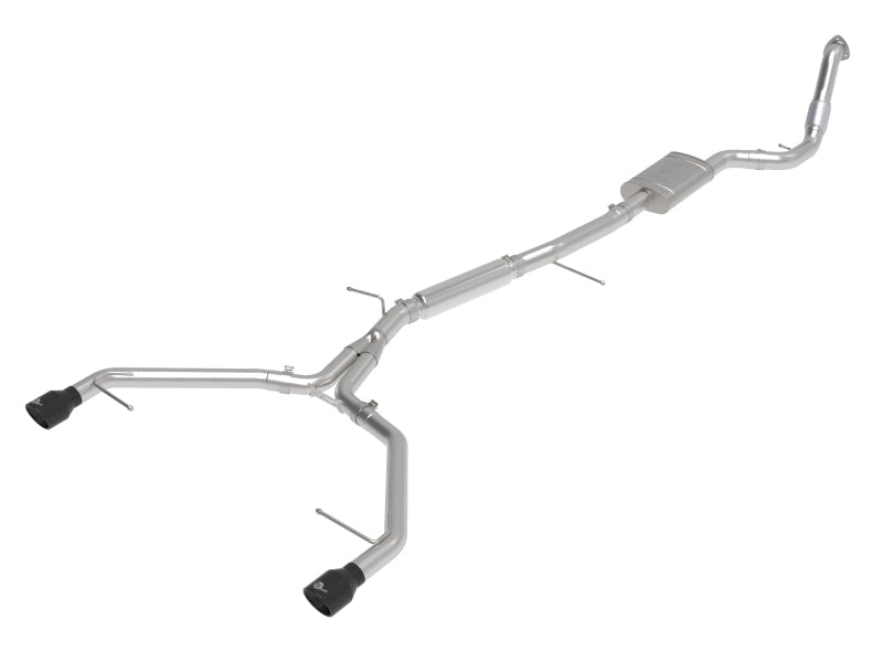 aFe 17-19 Audi A4 (B9) MACH Force-Xp 3in to 2.5in 304 SS Cat-Back Exhaust System-Dual SS Tips-thumbmail-1