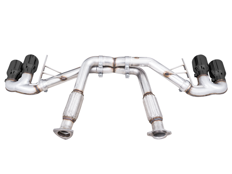 AWE Tuning 2020 Chevrolet Corvette (C8) Track Edition Exhaust - Quad Diamond Black Tips-thumbmail-17