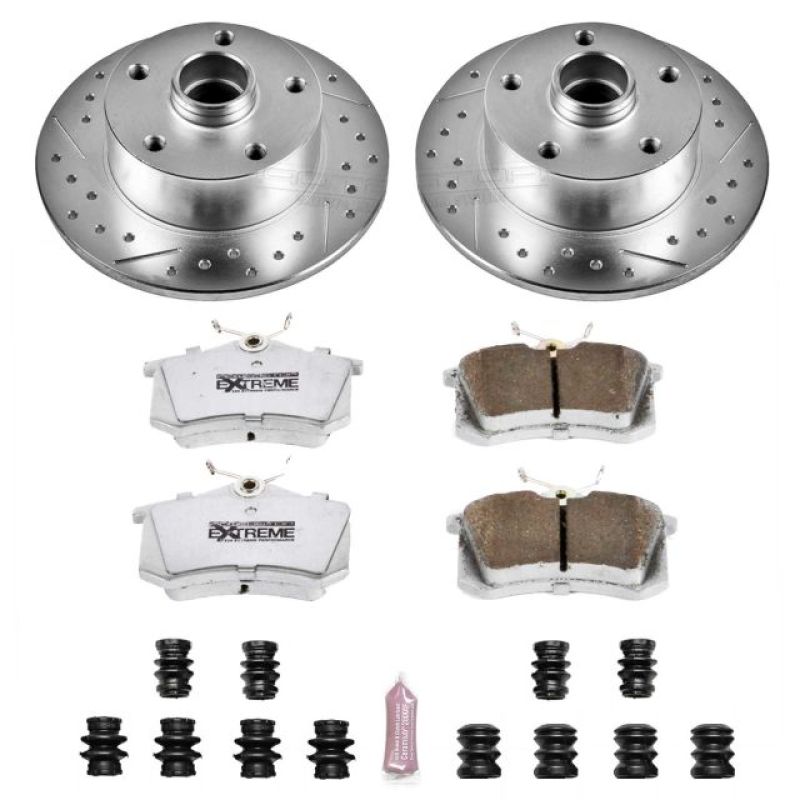 Power Stop 97-01 Audi A4 Rear Z26 Street Warrior Brake Kit-thumbmail-1