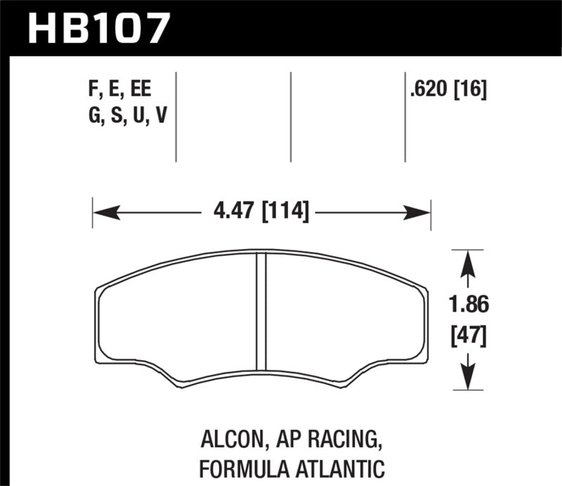 Hawk CP2361/CP3228/CP5104/CP5144 AP Racing DTC-70 Brake Pads-thumbmail-3