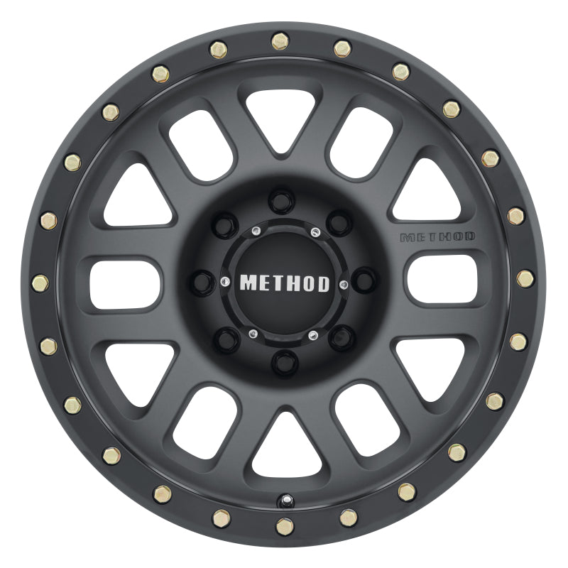 Method MR309 Grid 18x9 +18mm Offset 8x180 130.81mm CB Titanium/Black Street Loc Wheel-thumbmail-2