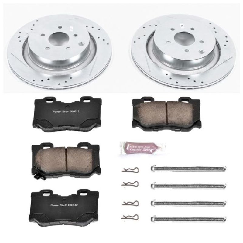 Power Stop 09-13 Infiniti FX50 Rear Z23 Evolution Sport Brake Kit-thumbmail-1
