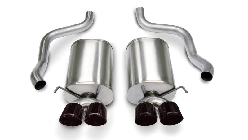 Corsa 05-08 Chevrolet Corvette C6 6.0L V8 Black Sport Axle-Back Exhaust-thumbmail-2