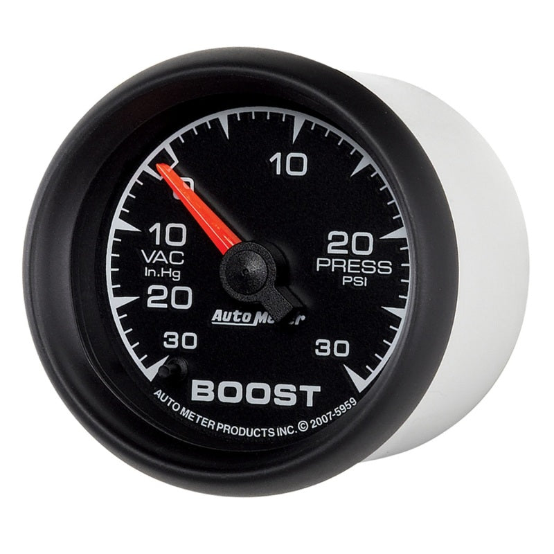 Autometer ES 52mm Full Sweep Electronic 30 In Hg-Vac/30 PSI Vacuum/Boost Gauge-thumbmail-3