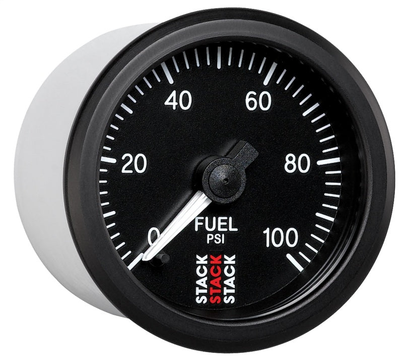 Autometer Stack 52mm 0-100 PSI 1/8in NPTF Male Pro Stepper Motor Fuel Pressure Gauge - Black-thumbmail-4