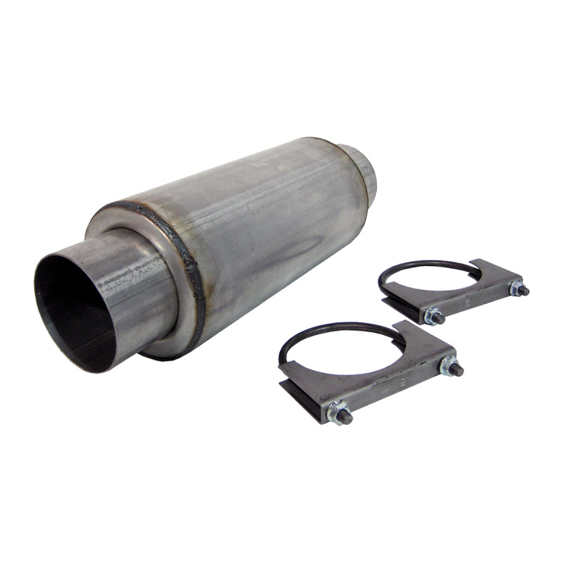 MBRP Universal Resonator 4 Inlet /Outlet 12 Body 18 Overall Aluminized-thumbmail-3