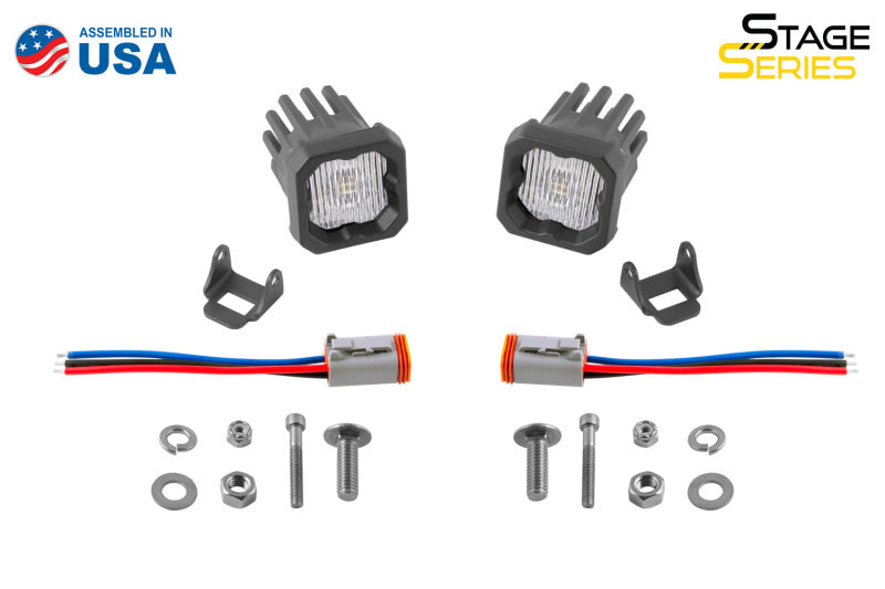 Diode Dynamics Stage Series C1 LED Pod - White SAE Fog Standard ABL (Pair)-thumbmail-5