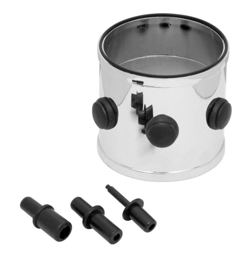 Spectre Universal Adapter Intake Manifold / Vent Port & Vacuum Sensor Adapter 3in. - Chrome-thumbmail-2