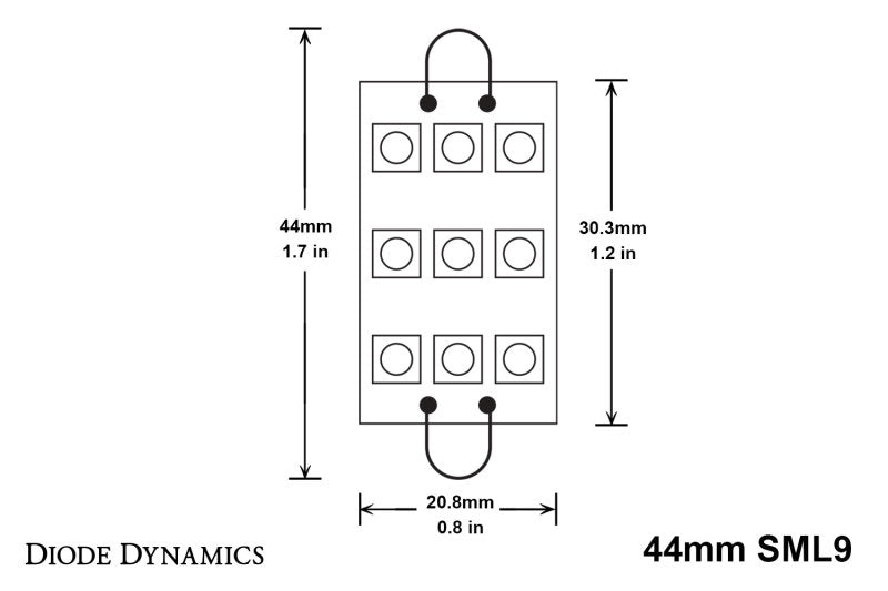 Diode Dynamics 44mm SML9 LED Bulb - Red Set of 4-thumbmail-2