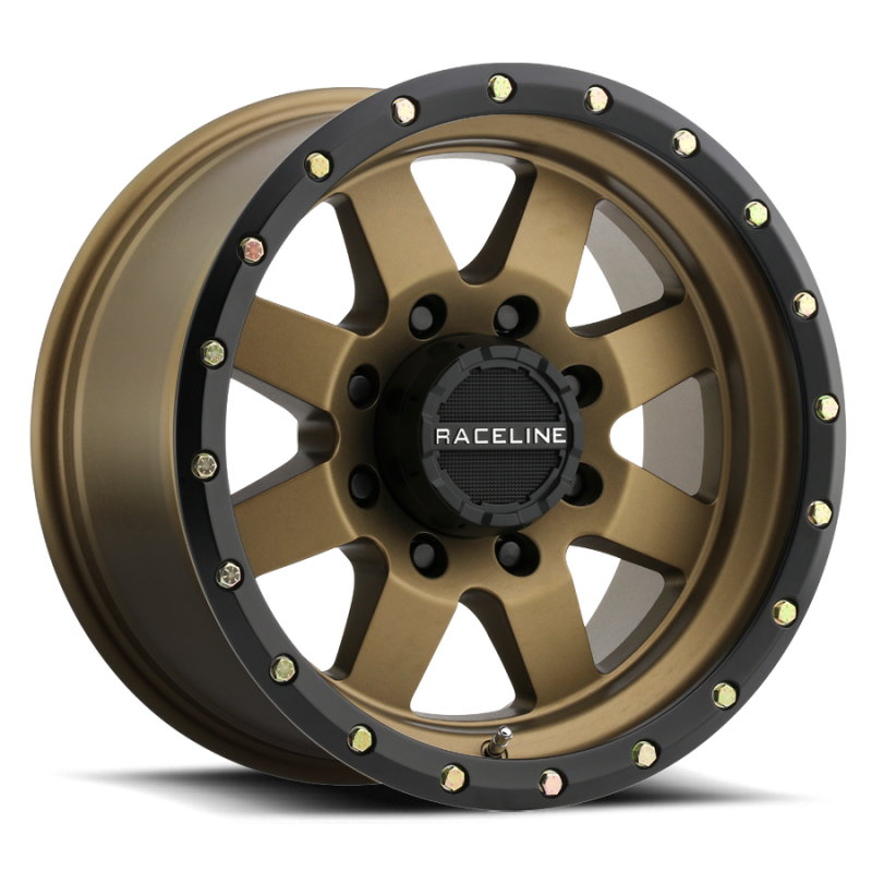 Raceline 935BZ Defender 16x8in / 6x139.7 BP / 0mm Offset / 107.95mm Bore - Bronze Wheel-thumbmail-1