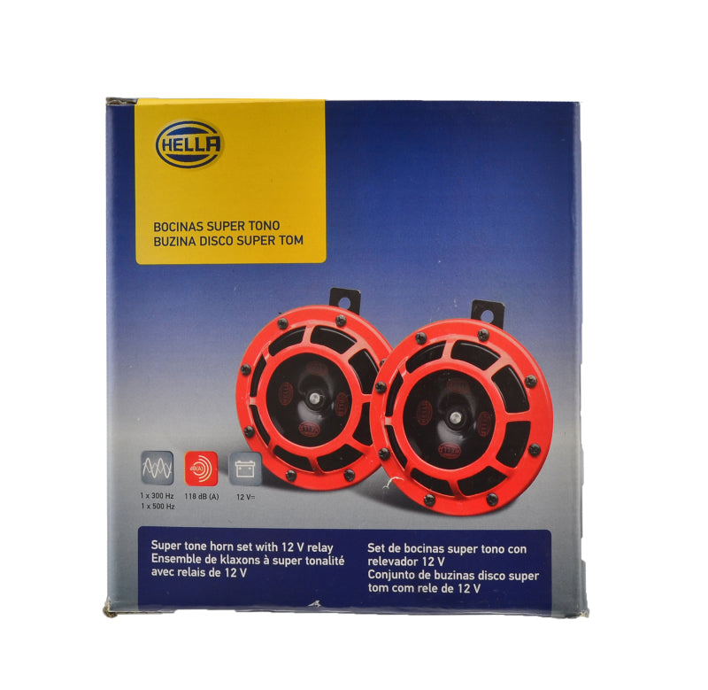Hella Supertone Horn Kit 12V 300/500HZ Red (003399803 = 003399801)-thumbmail-11