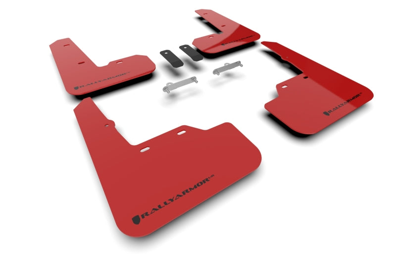Rally Armor 2022 Subaru WRX Red UR Mud Flap w/ Black Logo-thumbmail-1
