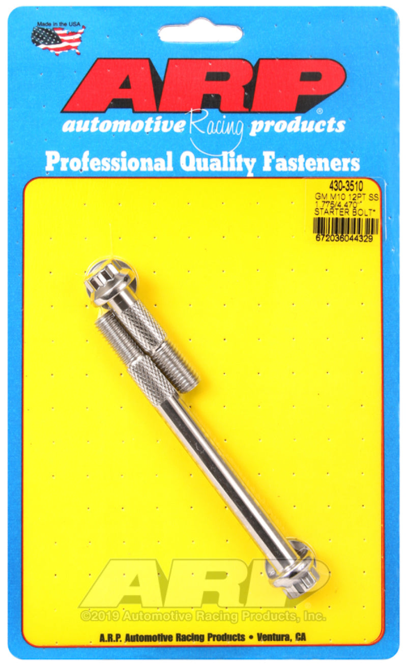 ARP GM M10 12pt SS 1.775/4.470in Starter Bolt Kit-thumbmail-1