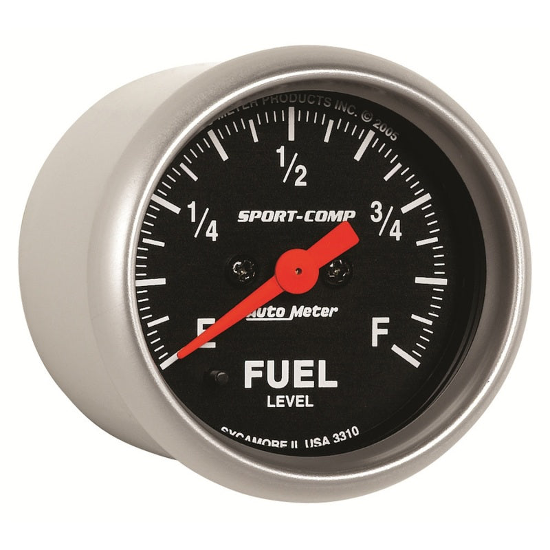 Autometer Sport Comp 52mm Full Sweep Electronic Fuel Level Programmable Empty-Full Range Gauge-thumbmail-3