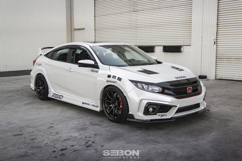 Seibon 2016-2018 Honda Civic Coupe/Sedan/Hatchback TS-Style Carbon Fiber Hood-thumbmail-7
