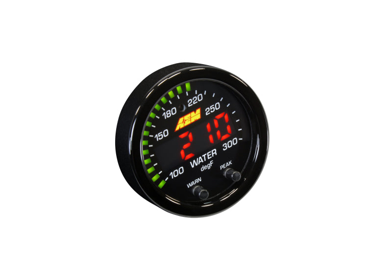 AEM X-Series Temperature 100-300F Gauge Kit (ONLY Black Bezel and Water Temp. Faceplate)-thumbmail-19