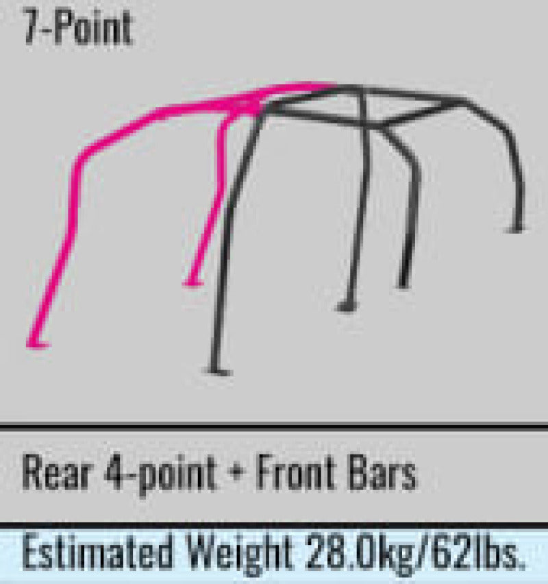 Cusco SFTY21 4/5-Passenger 7-Point BLK DASH-THROUGH Roll Cage Subaru STi GRB 08-14 (S/O/No Cancel)-thumbmail-1