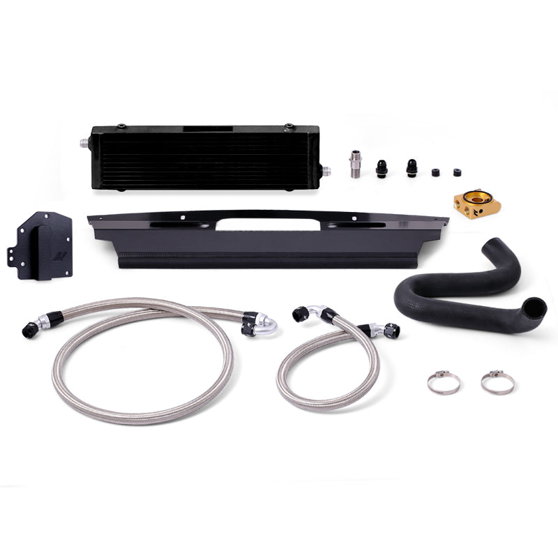 Mishimoto 15-17 Ford Mustang GT Right-Hand Drive Thermostatic Oil Cooler Kit - Black-thumbmail-1