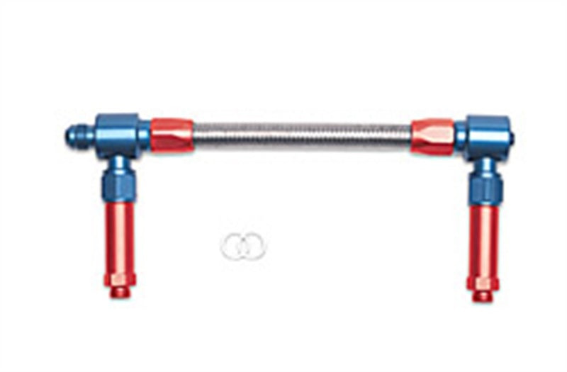 Russell Performance -8 AN to -8 AN ProFlex Holley 4150 Dual Inlet Carb Kit (Red/Blue)-thumbmail-8