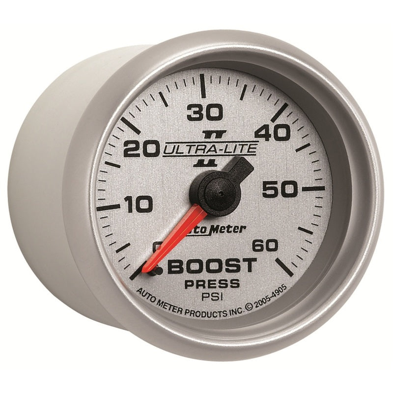 Autometer Ultra-Lite II 52mm 0-60 PSI Mechanical Boost Gauge-thumbmail-2