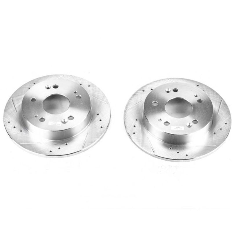 Power Stop 13-15 Acura ILX Rear Evolution Drilled & Slotted Rotors - Pair-thumbmail-2
