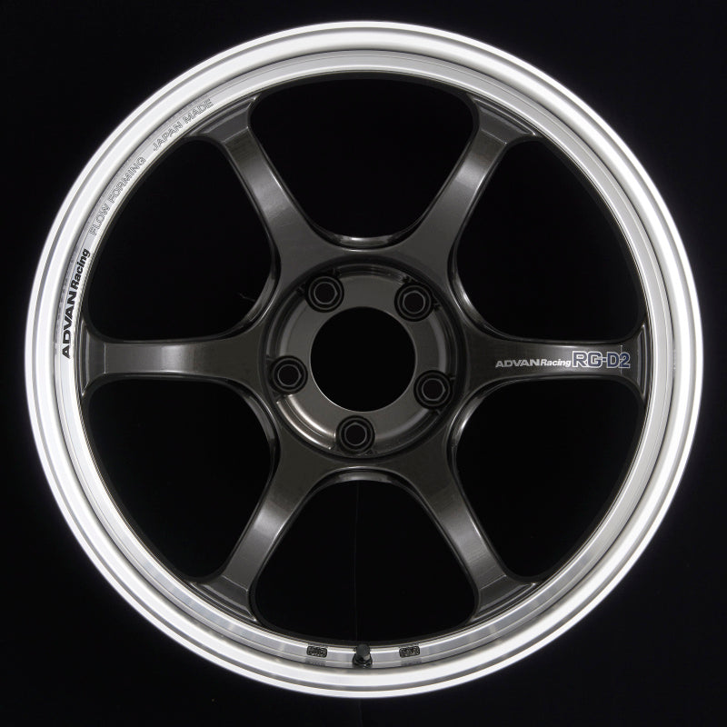 Advan RG-D2 18x8.0 +44 5-114.3 Machining & Black Gunmetallic Wheel-thumbmail-2