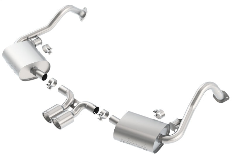 Borla 14-15 Porsche Cayman/Boxster (981) RWD 2Dr Dual Center Rear Exit Catback 4in Tip Exhaust Sys-thumbmail-2