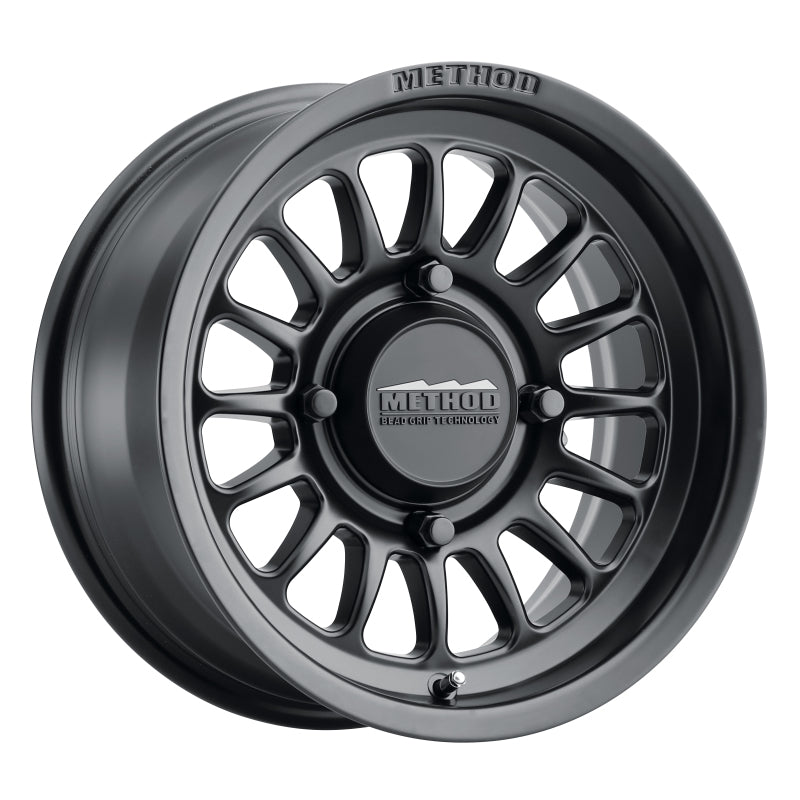 Method MR411 Bead Grip 15x7 / 4+3/13mm Offset / 4x156 / 132mm CB Matte Black Wheel-thumbmail-2