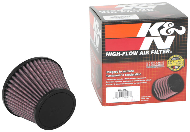 K&N Universal Clamp-On Air Filter 2.375in Flg ID x 5.21875in B OD x 3.5in T OD x 3.75in H-thumbmail-4