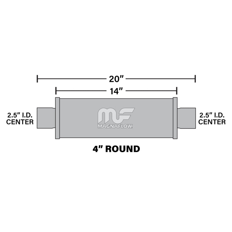 MagnaFlow Muffler Mag SS 14X4X4 2.5X2.5-thumbmail-16