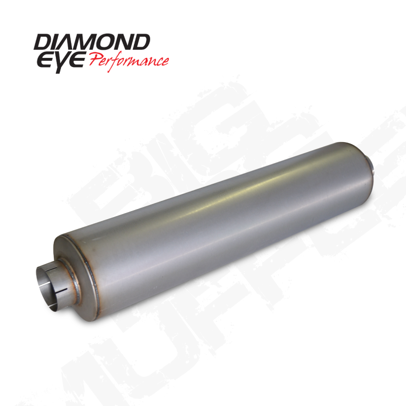 Diamond Eye MFLR BIG DOG QUIET TONE 5inID SGL IN/SGL OUT 10inDIA X 45in BODY 51in LENGTH BAFFLED AL-thumbmail-3