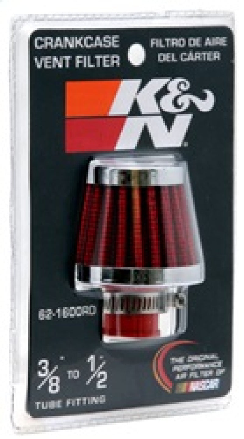 K&N 2in Base OD x .375in Flange ID x 1.75in H Rubber Base Crankcase Vent Filter-thumbmail-13
