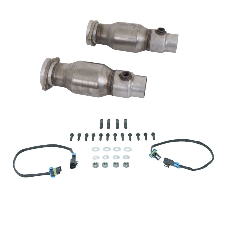 BBK 10-15 Camaro LS3 L99 Long Tube Exhaust Headers With Converters - 1-3/4 Chrome-thumbmail-14