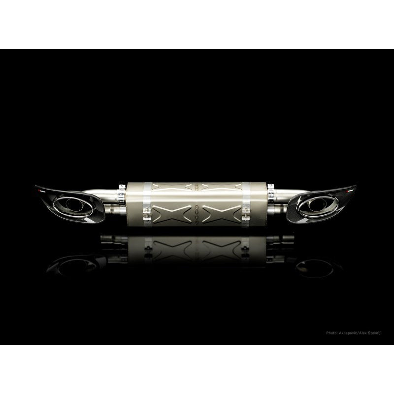 Akrapovic 10-13 Porsche 911 Turbo / Turbo S (997 FL) Slip-On Line (Titanium) w/ Titanium Tips-thumbmail-4