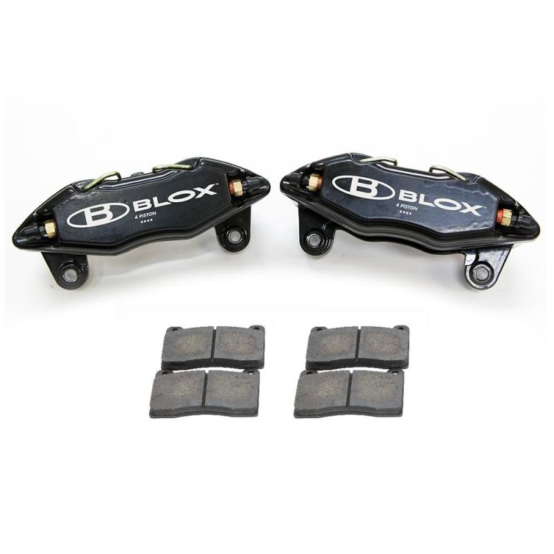 BLOX Racing Forged 4 Piston Calipers and Pads (Fits Honda/Acura 262mm Rotors)-thumbmail-1