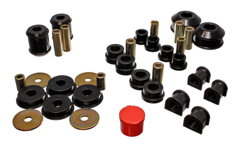 Energy Suspension 03-05 Mitsubishi Lancer EVO 8 Black Hyper-flex Master Bushing Set-thumbmail-1